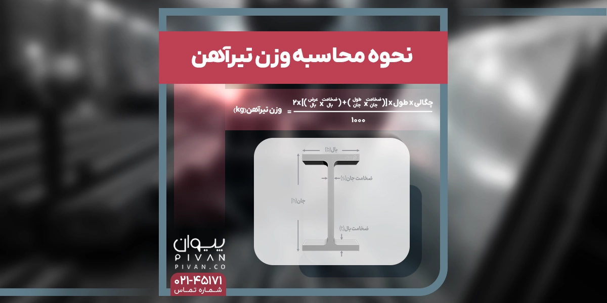 نحوه محاسبه وزن تیرآهن