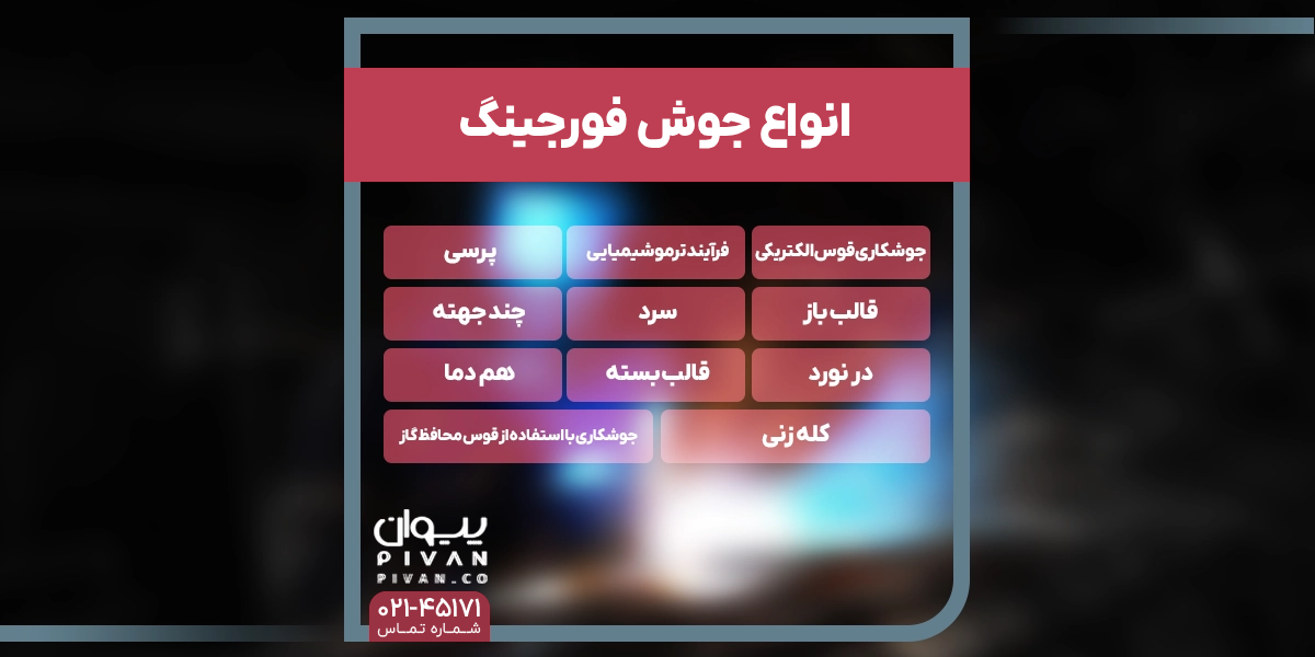 انواع جوش فورجینگ