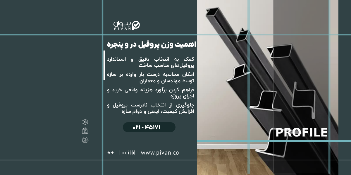 اهمیت وزن پروفیل در و پنجره