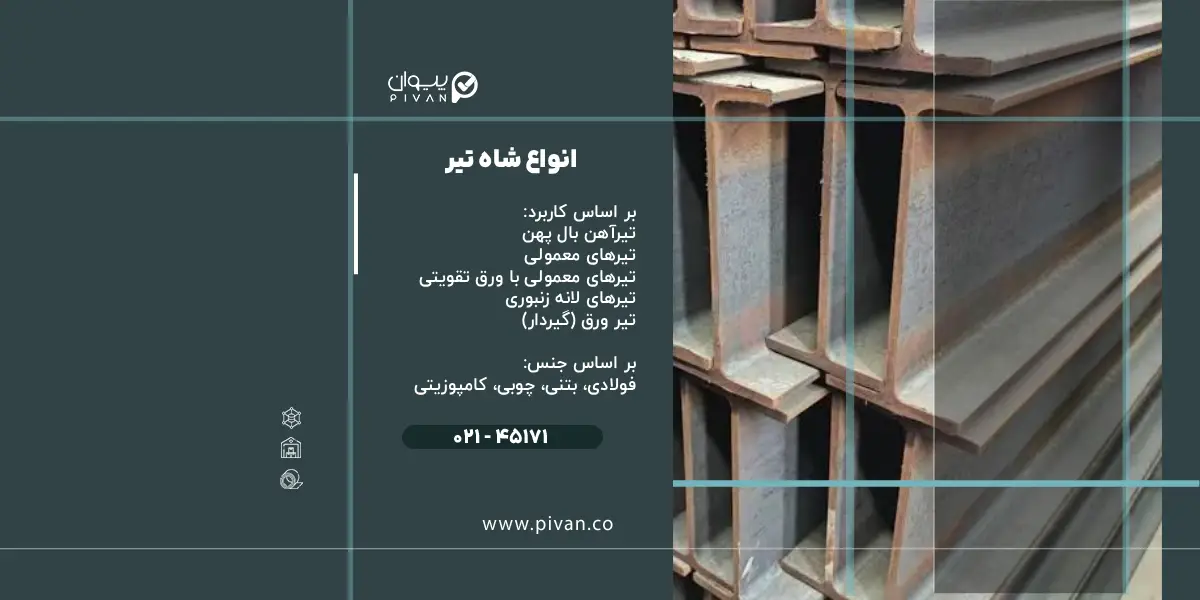 انواع شاه تیر