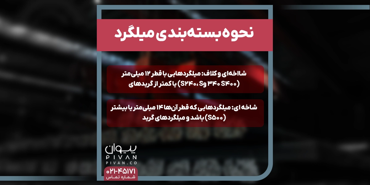 نحوه بسته_بندی میلگرد