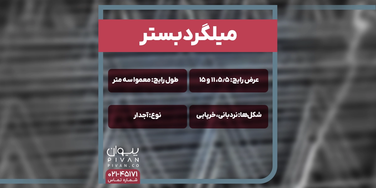 میلگرد بستر