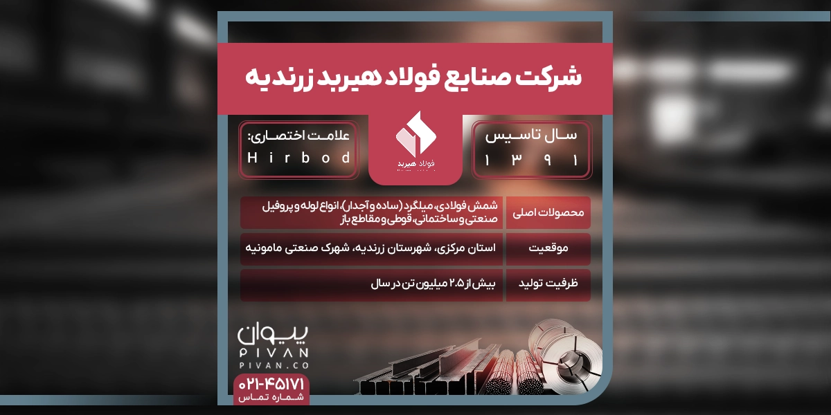 شرکت صنایع فولاد هیربد زرندیه