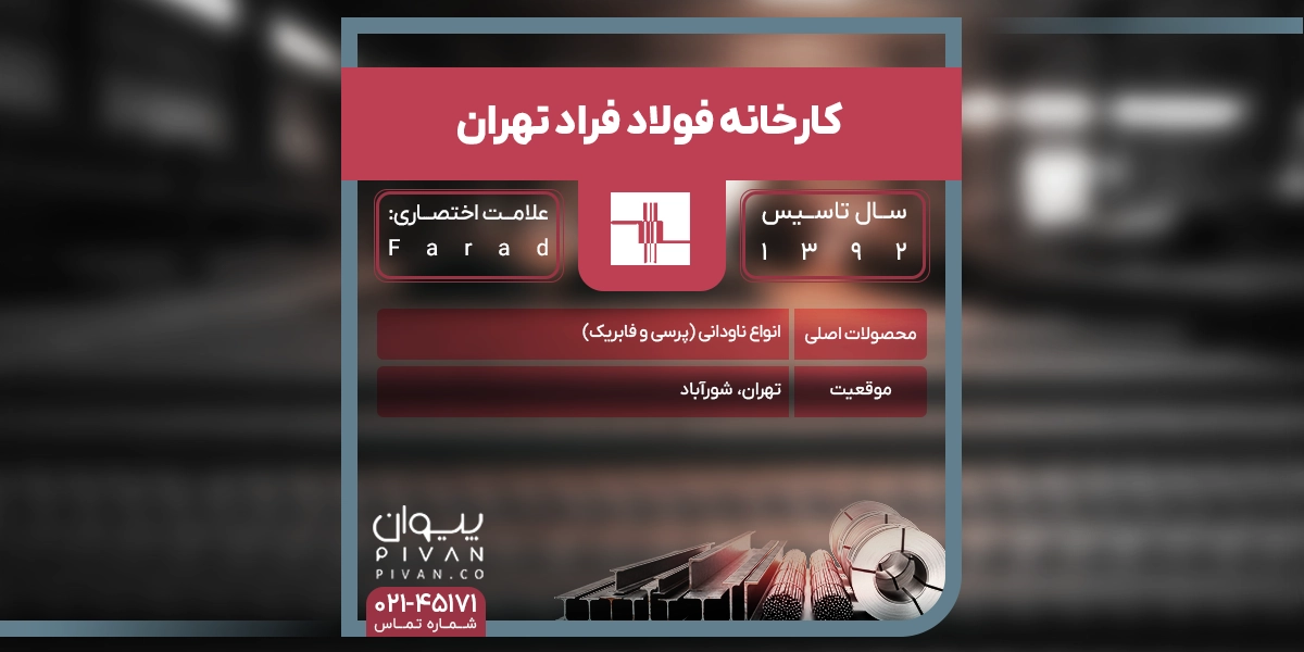 کارخانه فولاد فراد تهران