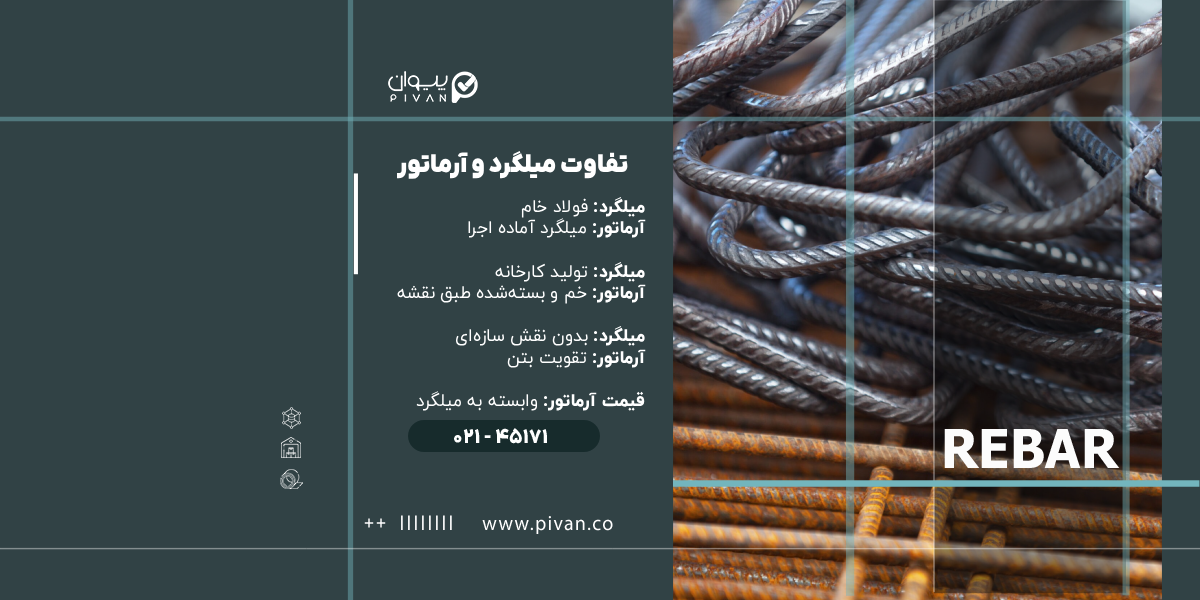 تفاوت میلگرد و آرماتور چیست؟