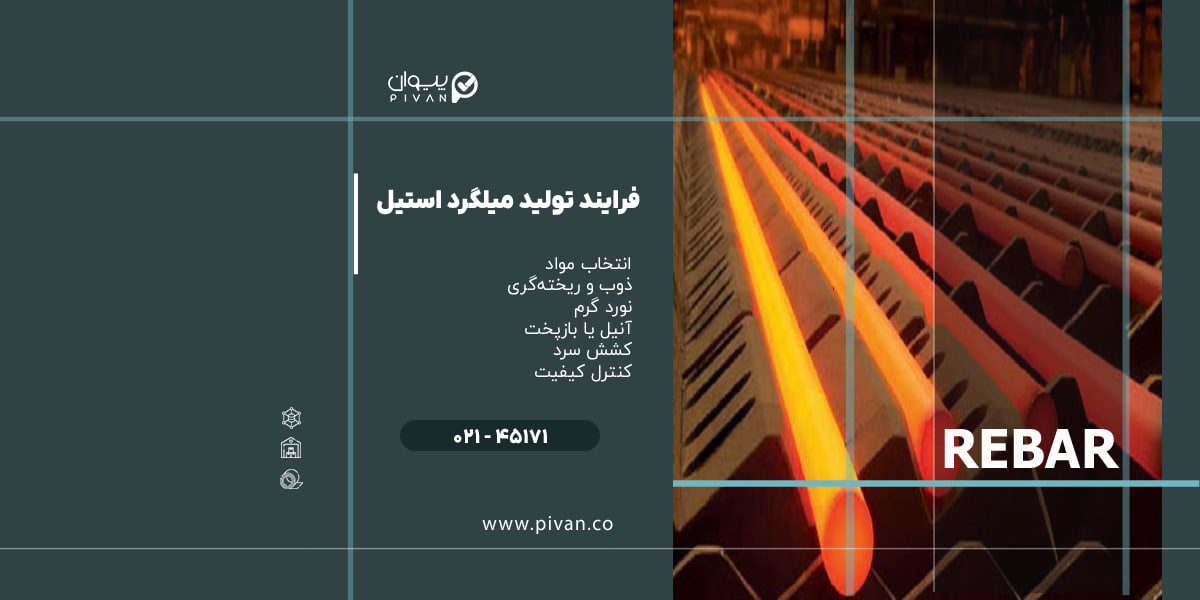 فرایند تولید میلگرد استیل