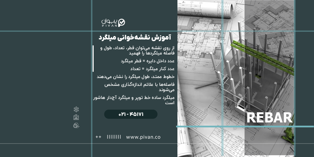 آموزش نقشهخوانی میلگرد